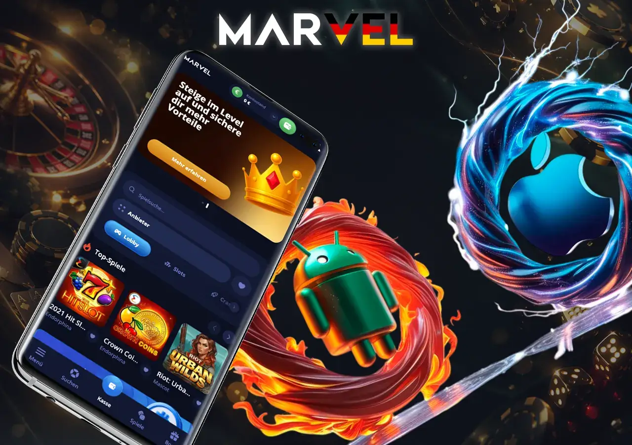 Marvel Casino App für Android und iOS für mobiles Spielen